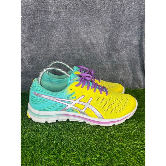 Asics Shoes Womens 9.5 Yellow/Green Gel Electro 33 Athletic Running Ladies T461N - Picture 4 of 9